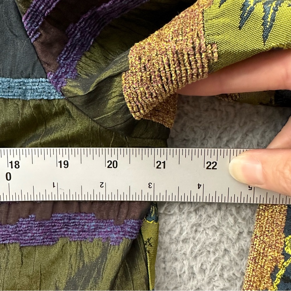 Koret Dress Floral Patchwork Textured Blazer Jacket Boho Art To Wear Women's 14 - Picture 8 of 10